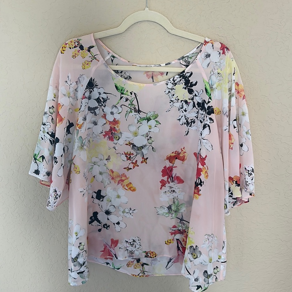 Club Monaco Floral Blouse